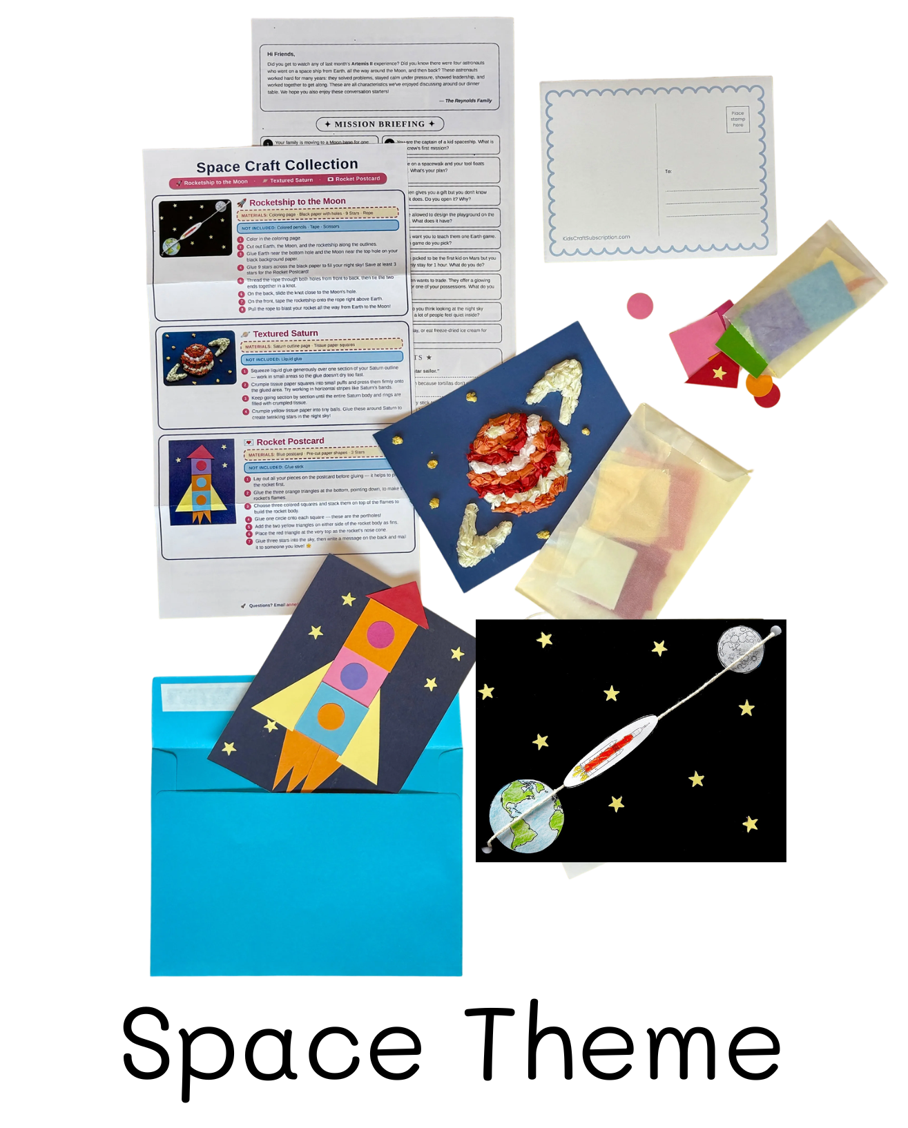 Space theme craft kit